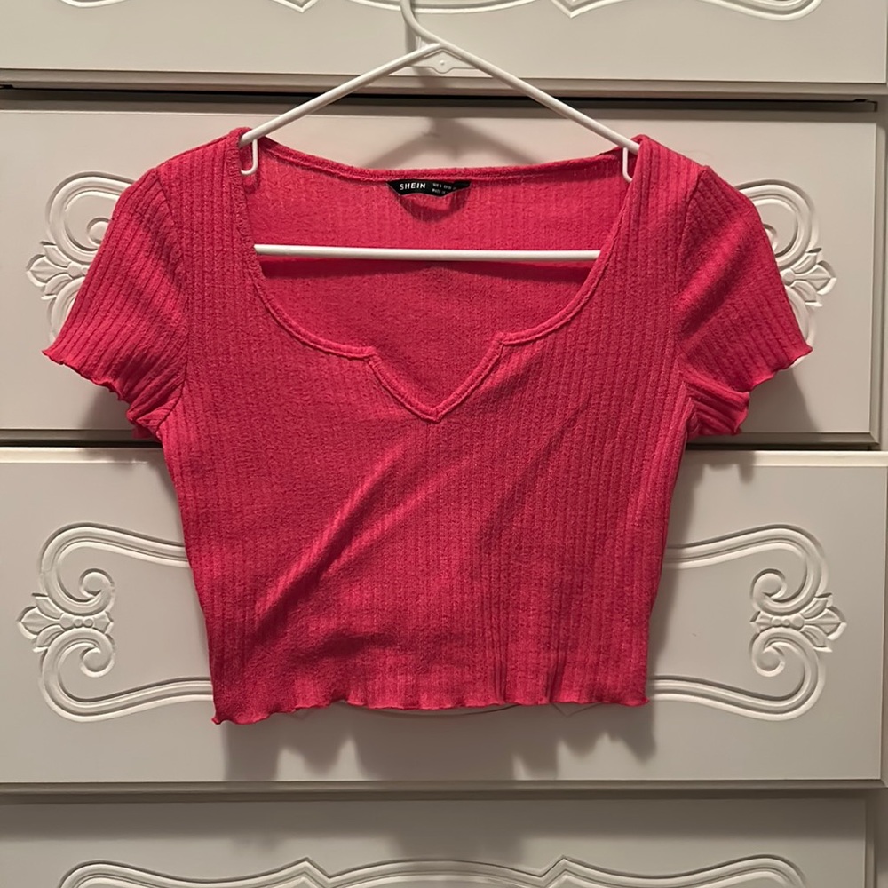 Hot Pink Short Sleeve Shirt